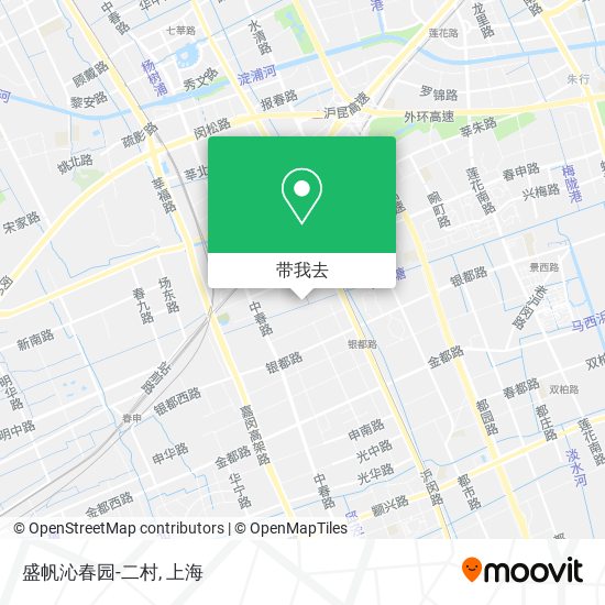 盛帆沁春园-二村地图