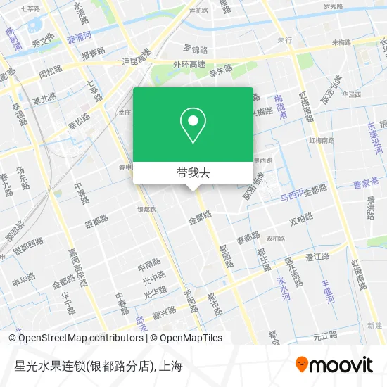 星光水果连锁(银都路分店)地图