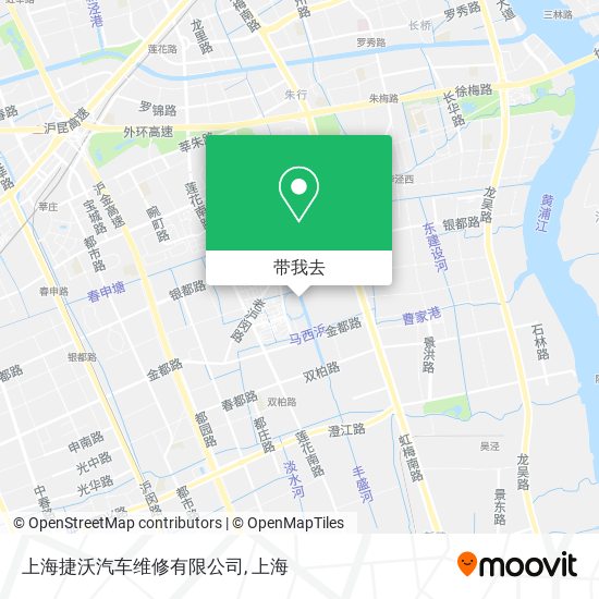 上海捷沃汽车维修有限公司地图