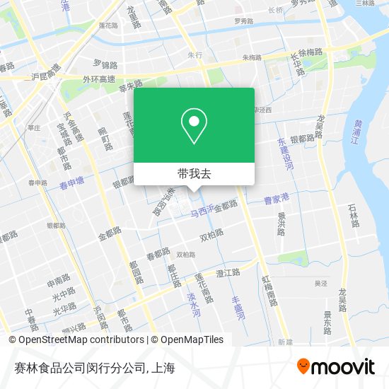 赛林食品公司闵行分公司地图