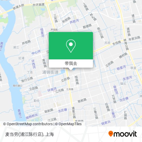 麦当劳(浦江陈行店)地图