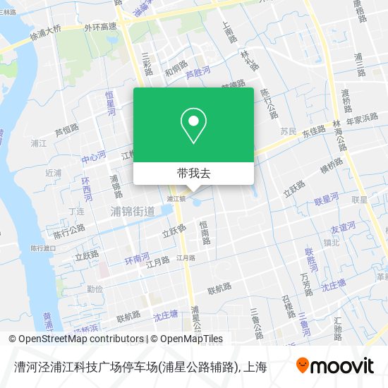漕河泾浦江科技广场停车场(浦星公路辅路)地图
