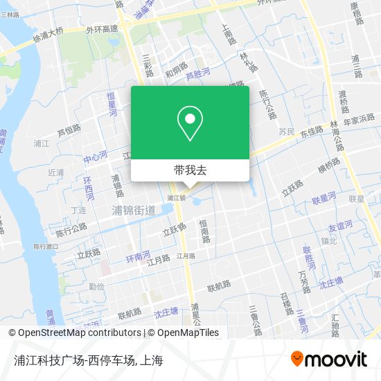 浦江科技广场-西停车场地图
