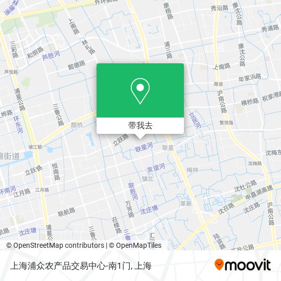上海浦众农产品交易中心-南1门地图