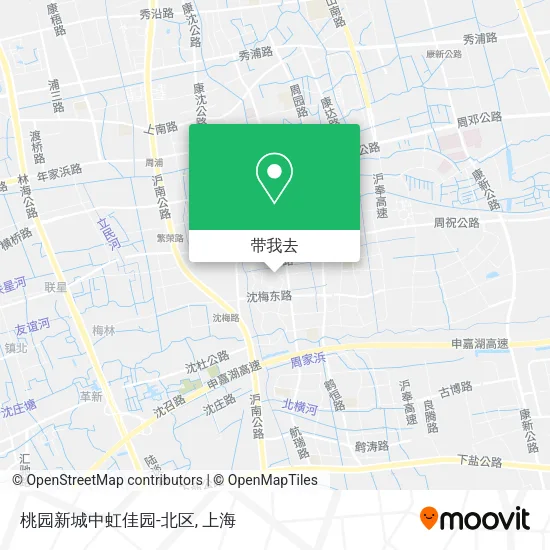 桃园新城中虹佳园-北区地图