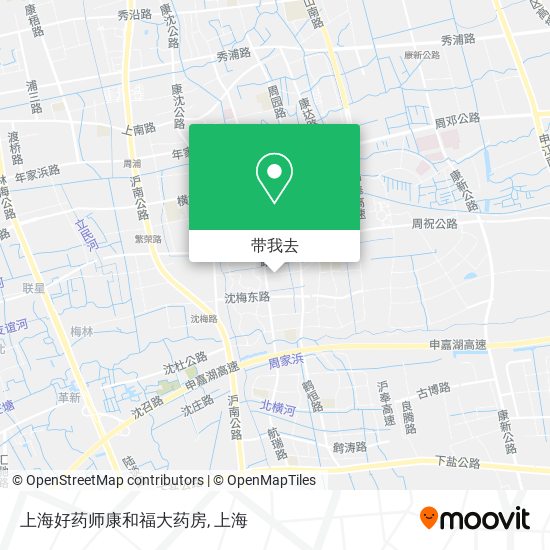 上海好药师康和福大药房地图