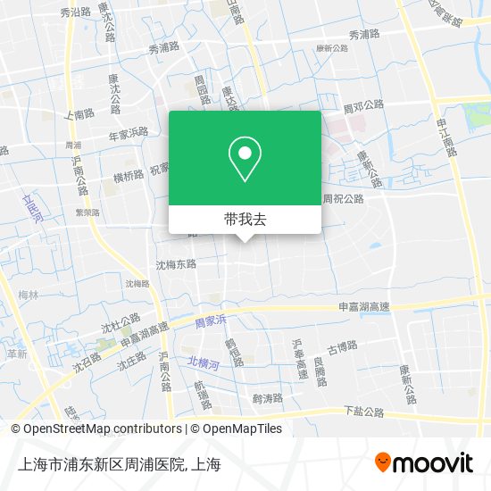 上海市浦东新区周浦医院地图