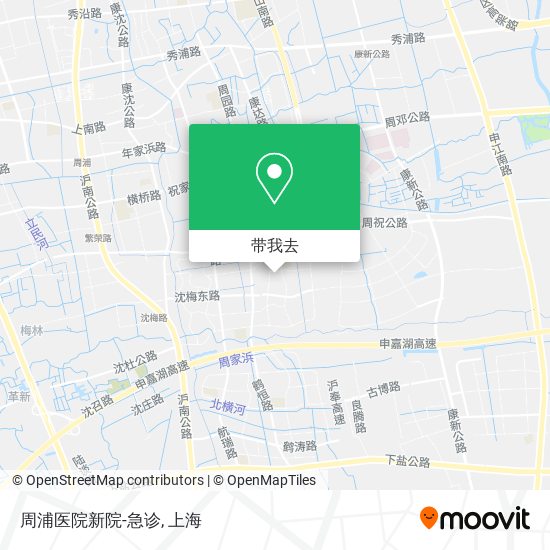 周浦医院新院-急诊地图