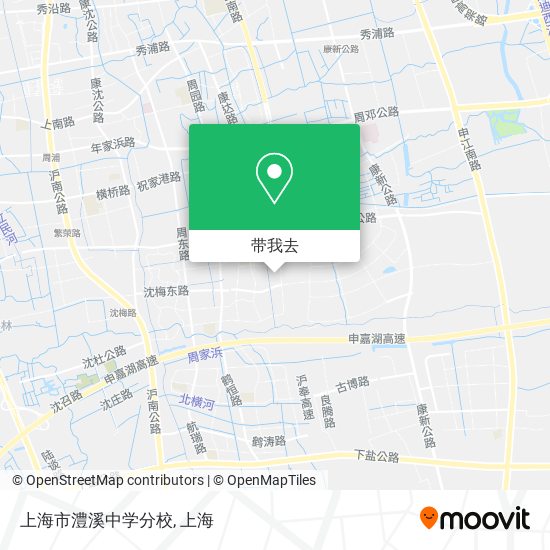 上海市澧溪中学分校地图