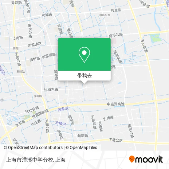 上海市澧溪中学分校地图