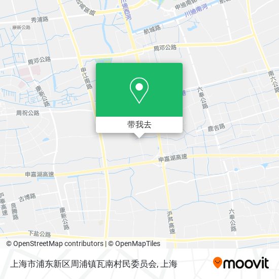 上海市浦东新区周浦镇瓦南村民委员会地图