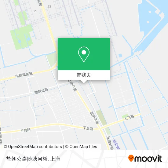 盐朝公路随塘河桥地图