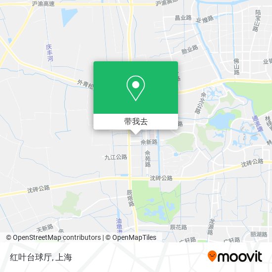 红叶台球厅地图