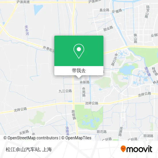 松江佘山汽车站地图