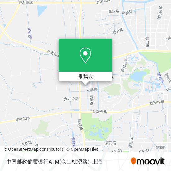 中国邮政储蓄银行ATM(佘山桃源路)地图
