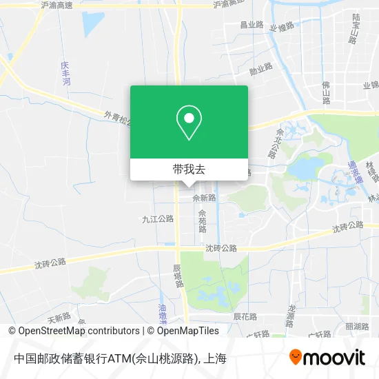 中国邮政储蓄银行ATM(佘山桃源路)地图