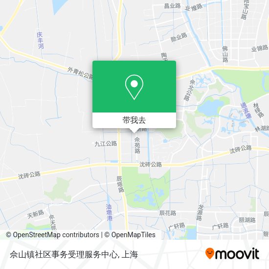 佘山镇社区事务受理服务中心地图