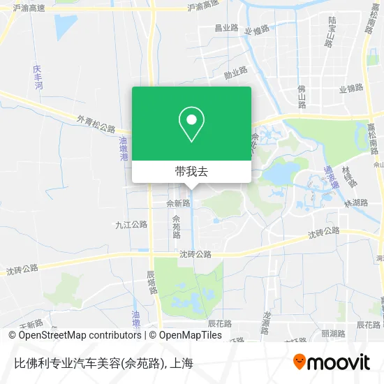 比佛利专业汽车美容(佘苑路)地图