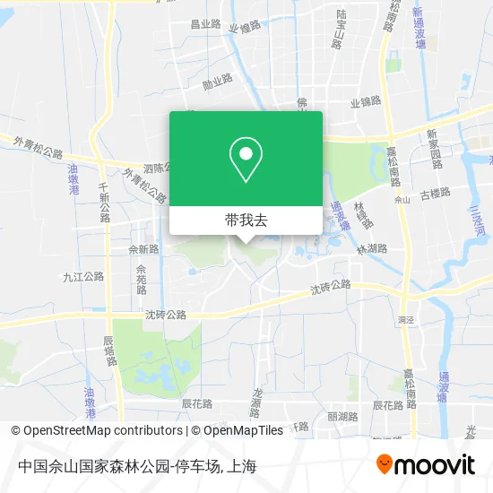 中国佘山国家森林公园-停车场地图
