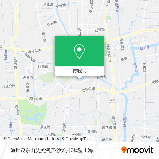 上海世茂佘山艾美酒店-沙滩排球场地图
