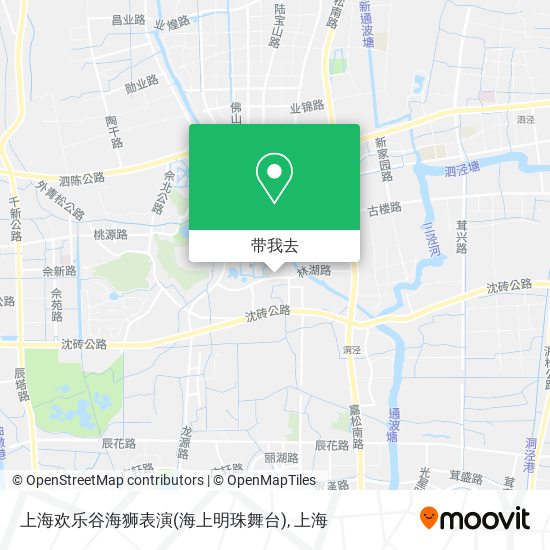 上海欢乐谷海狮表演(海上明珠舞台)地图