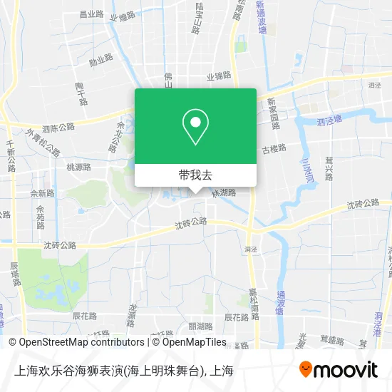 上海欢乐谷海狮表演(海上明珠舞台)地图