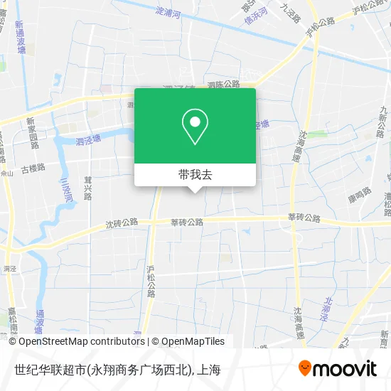 世纪华联超市(永翔商务广场西北)地图