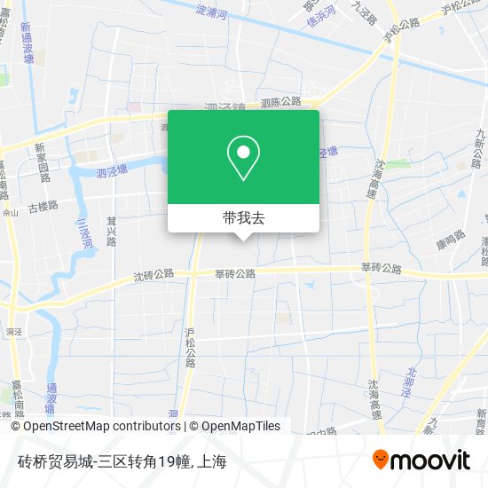 砖桥贸易城-三区转角19幢地图