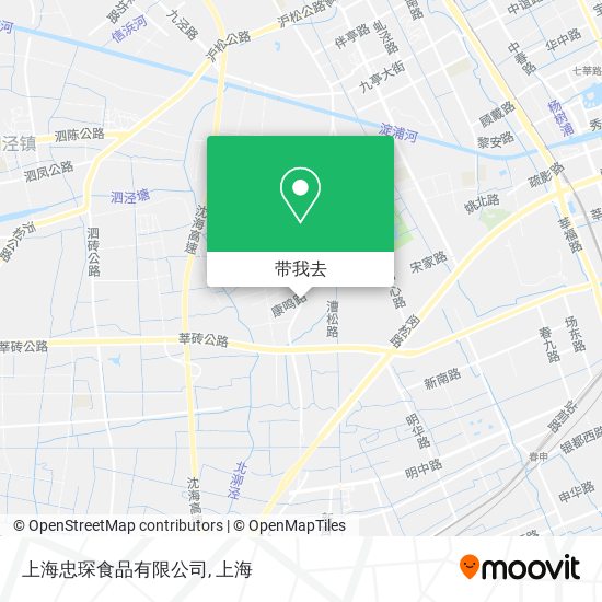 上海忠琛食品有限公司地图