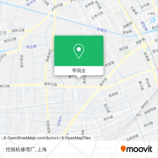 挖掘机修理厂地图