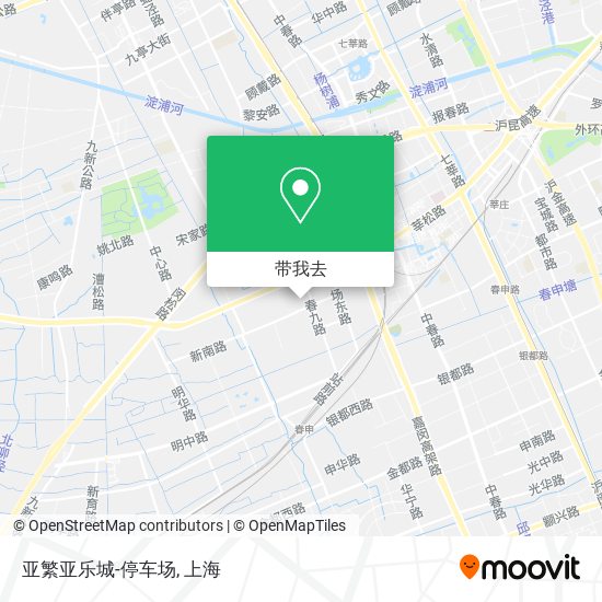 亚繁亚乐城-停车场地图