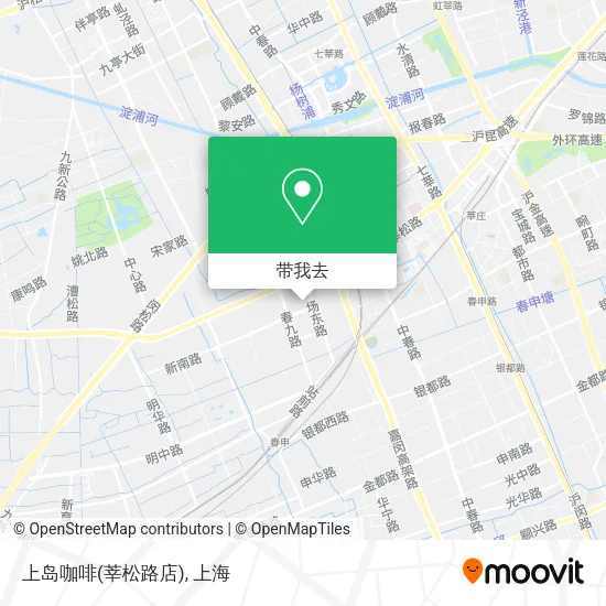 上岛咖啡(莘松路店)地图