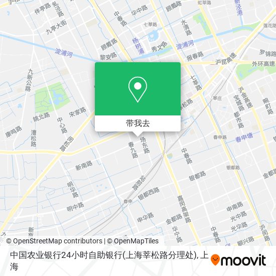 中国农业银行24小时自助银行(上海莘松路分理处)地图
