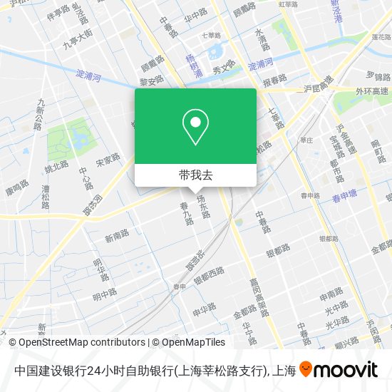 中国建设银行24小时自助银行(上海莘松路支行)地图