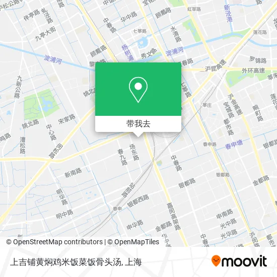 上吉铺黄焖鸡米饭菜饭骨头汤地图