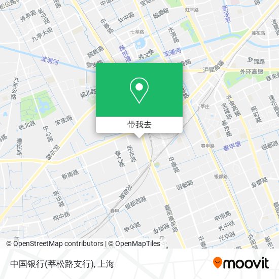 中国银行(莘松路支行)地图