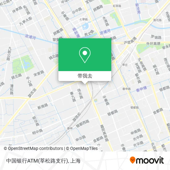 中国银行ATM(莘松路支行)地图