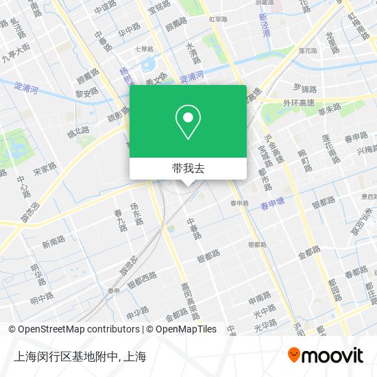 上海闵行区基地附中地图