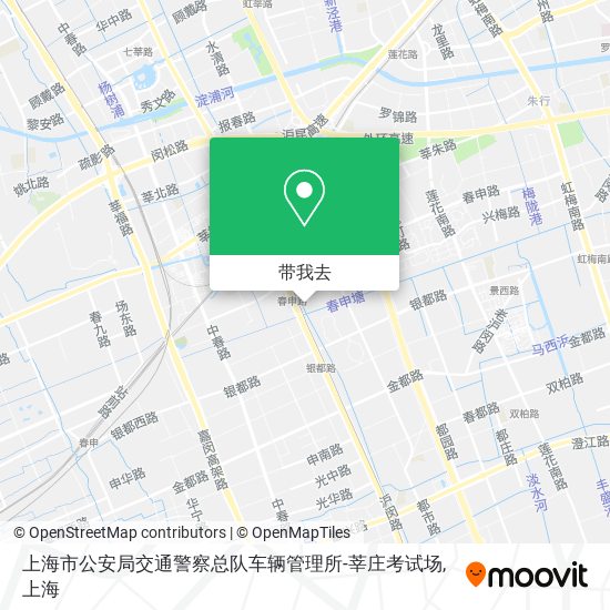 上海市公安局交通警察总队车辆管理所-莘庄考试场地图