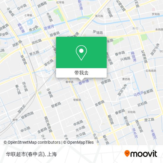 华联超市(春申店)地图