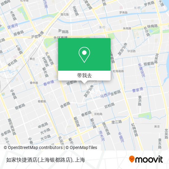 如家快捷酒店(上海银都路店)地图
