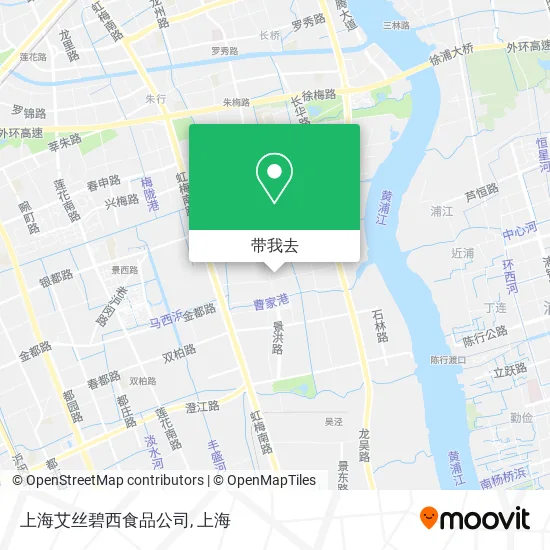 上海艾丝碧西食品公司地图
