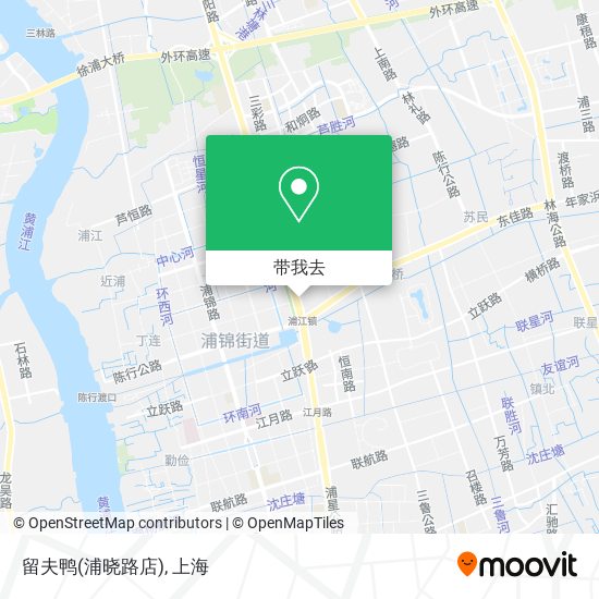 留夫鸭(浦晓路店)地图