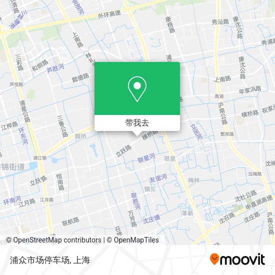 浦众市场停车场地图