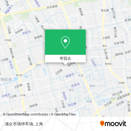 浦众市场停车场地图