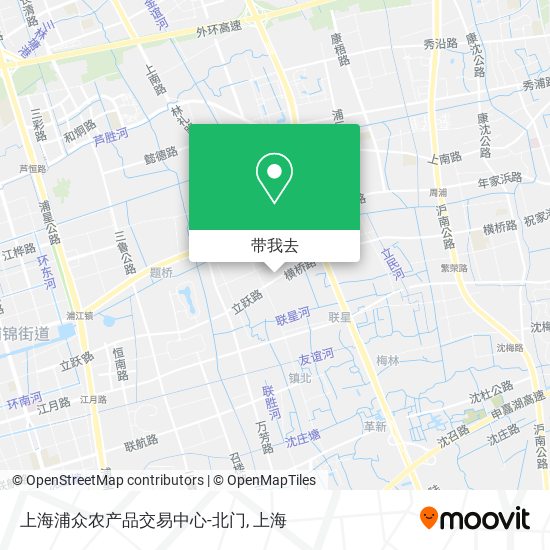上海浦众农产品交易中心-北门地图