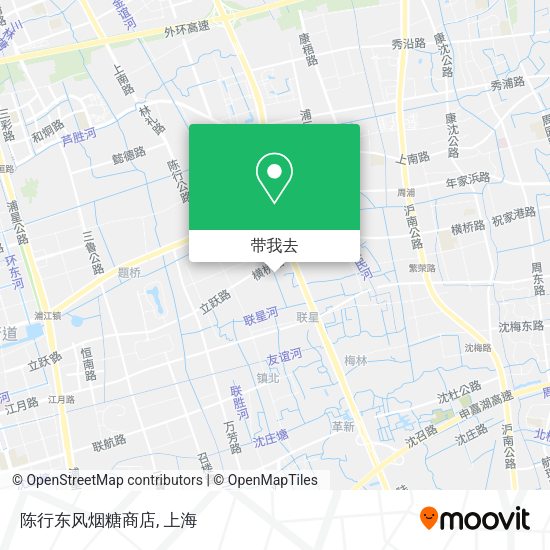 陈行东风烟糖商店地图