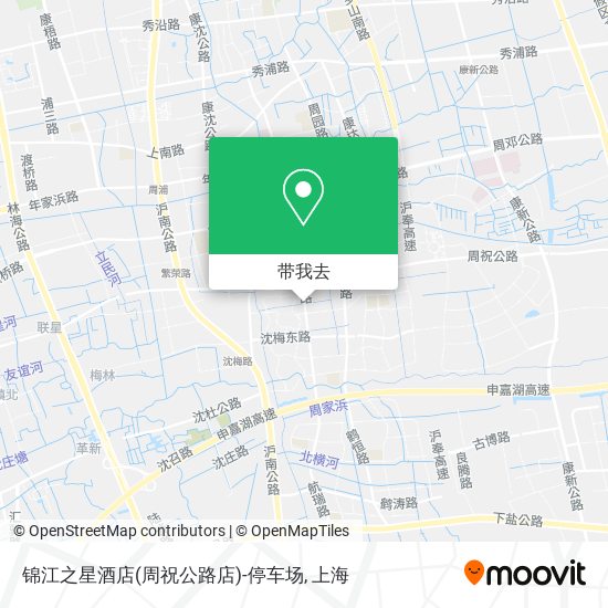 锦江之星酒店(周祝公路店)-停车场地图