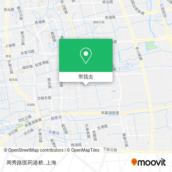 周秀路医药港桥地图