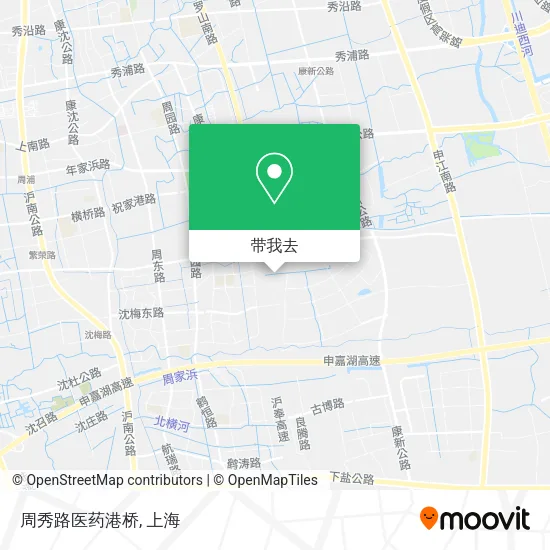 周秀路医药港桥地图